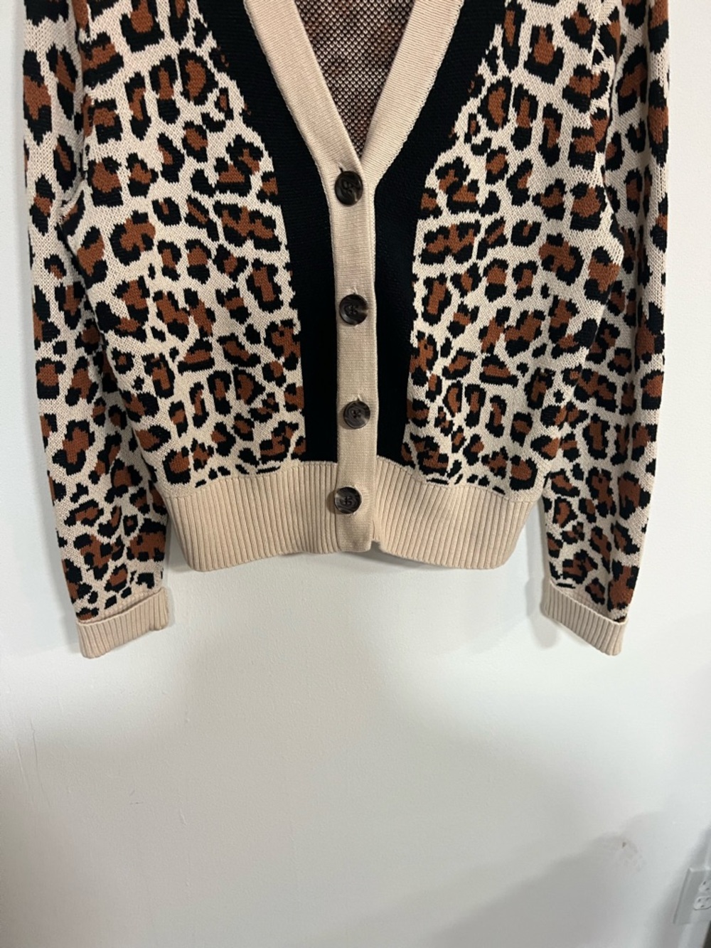 CAbi Style 4289 Nine Lives Leopard Cardigan Sweater - Picture 5 of 13